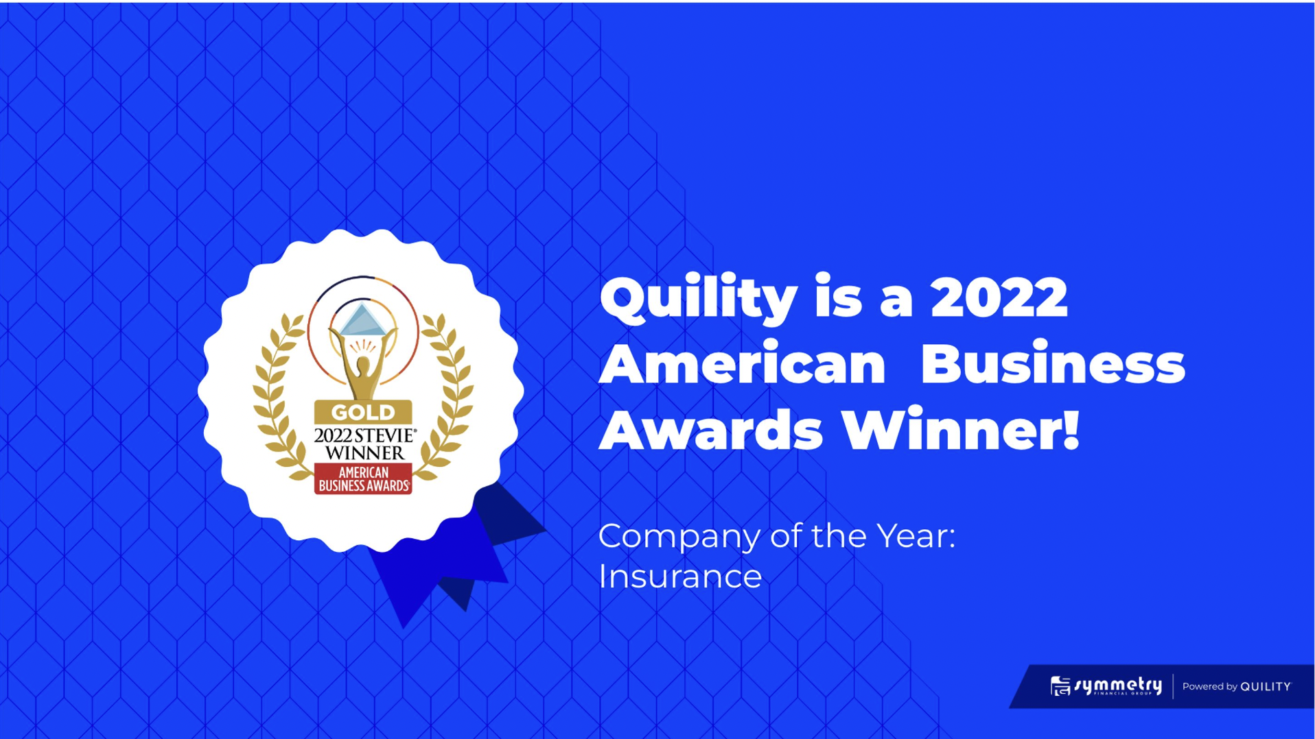 Quility Insurance Business Award